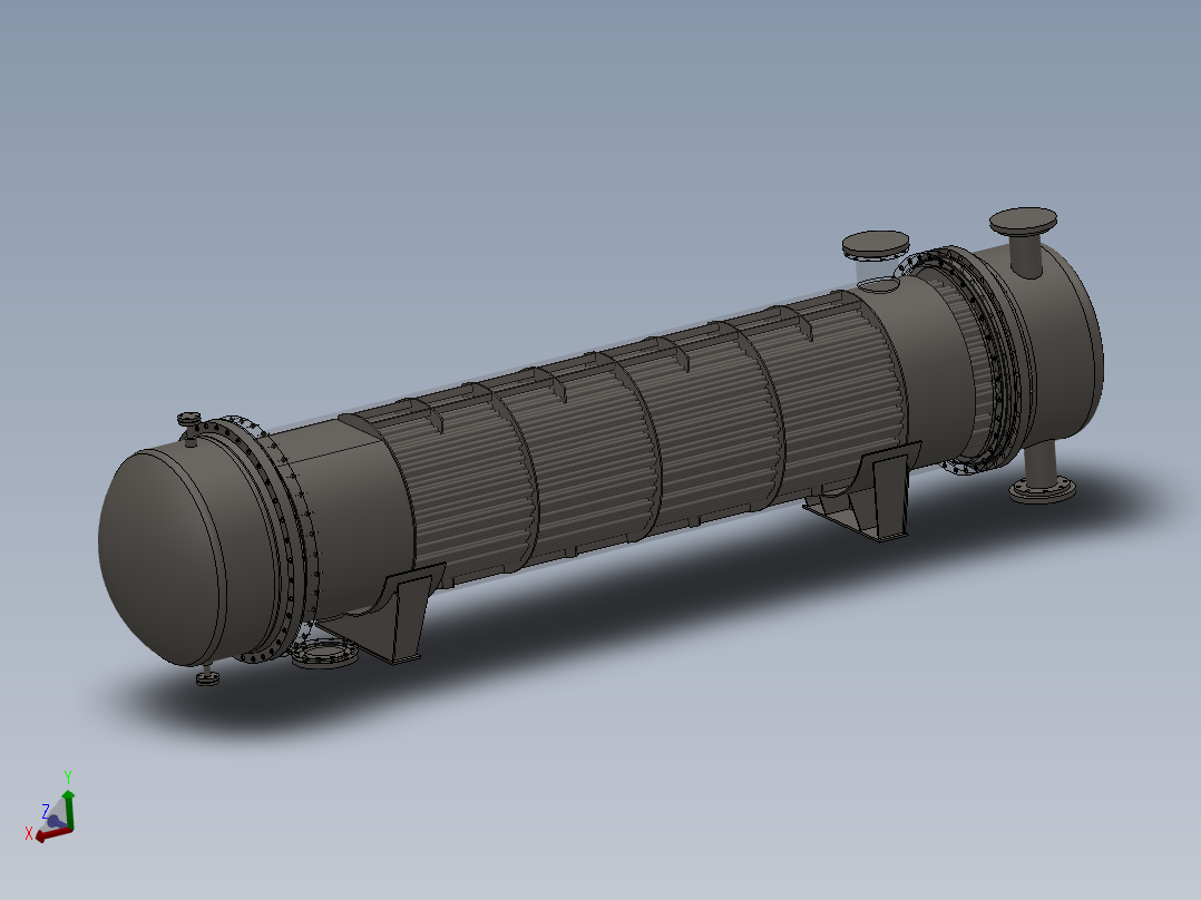 焦油蒽油换热器DN974主视图