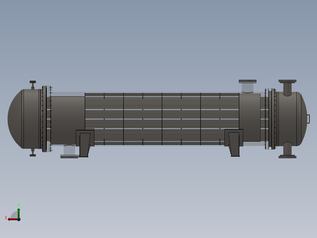 焦油蒽油换热器DN974后视图