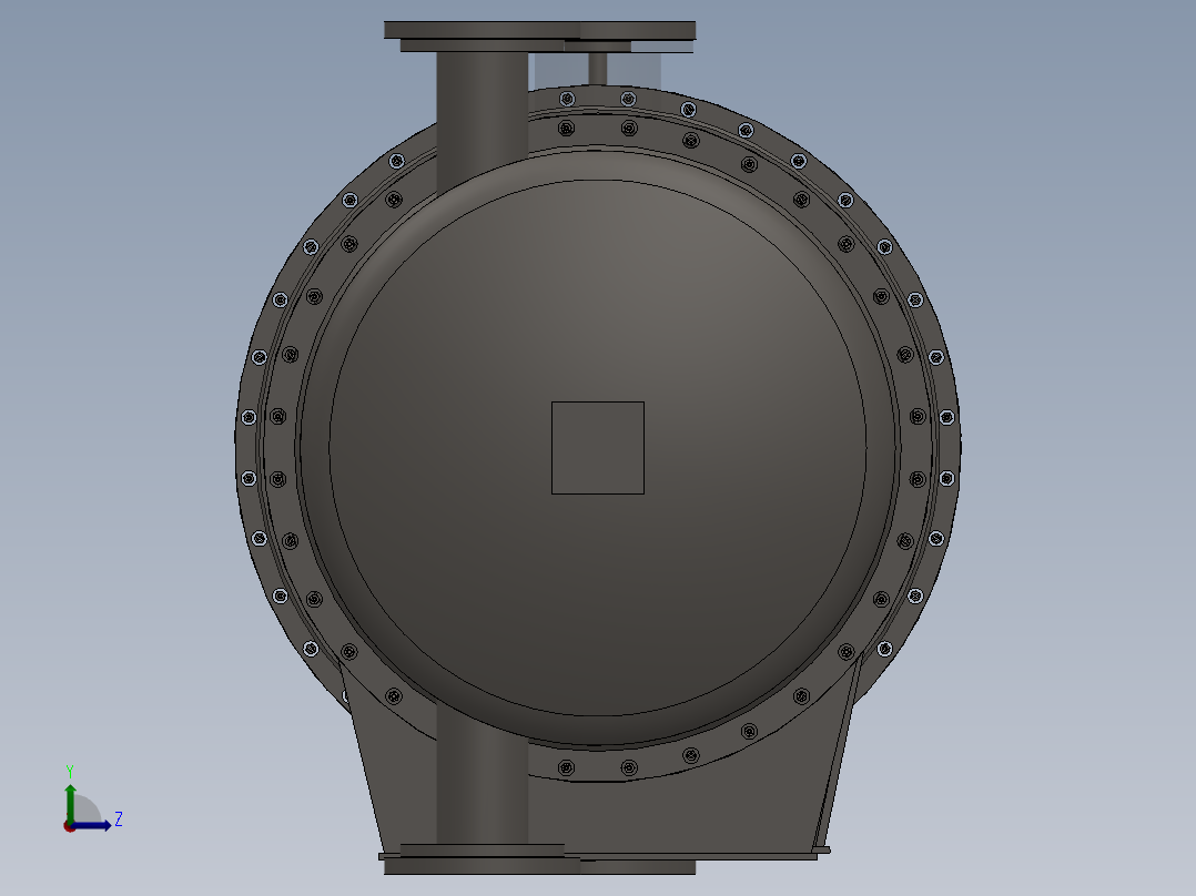 焦油蒽油换热器DN974左视图