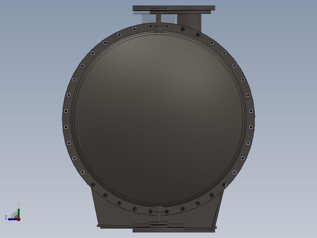 焦油蒽油换热器DN974右视图