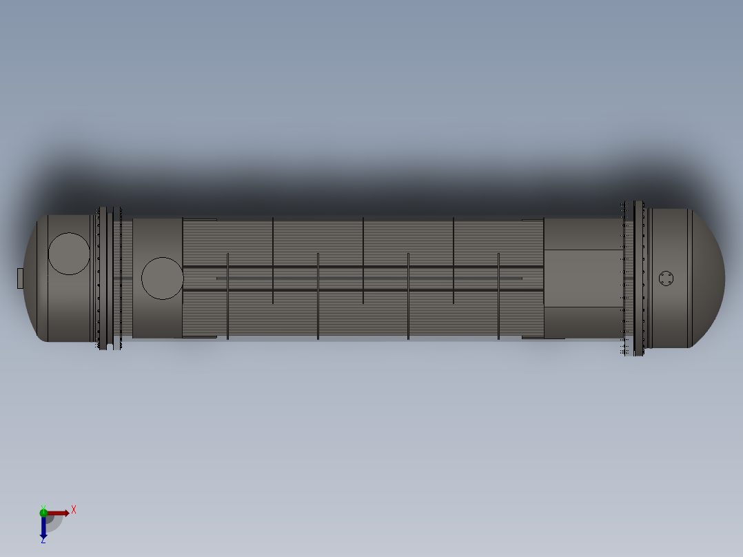 焦油蒽油换热器DN974俯视图