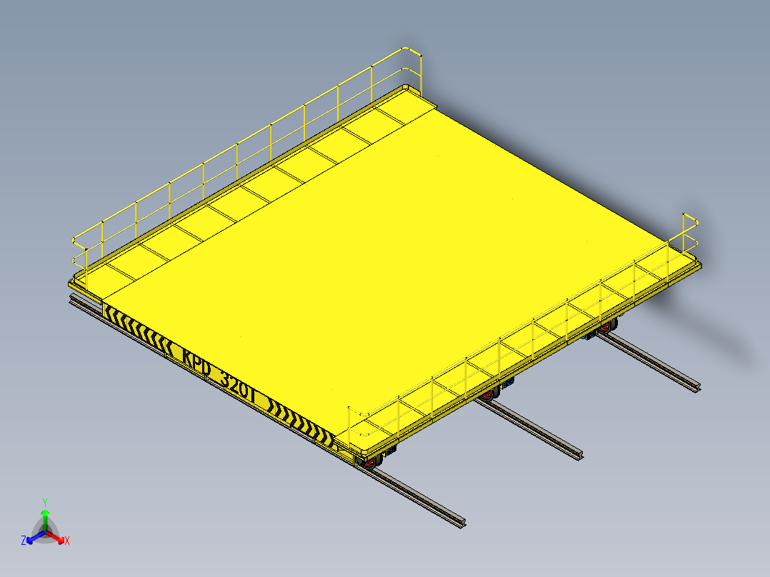 150t、300t无动力拖车及200t、320t、400t电动平车-KPD-320t(8.5×6×1.5m+850×2)电动平车MF150
