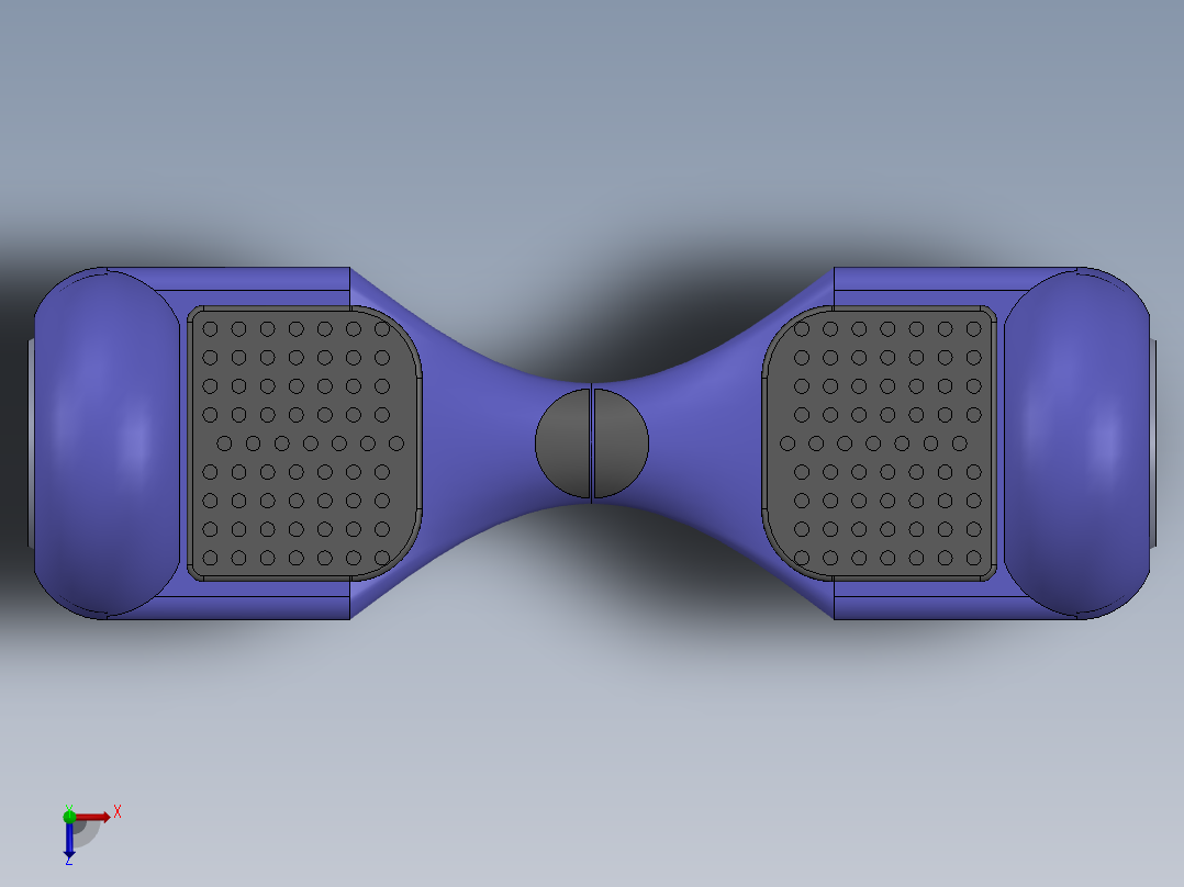 平衡车hovroad-18.snapshot.1--stp stl sw俯视图