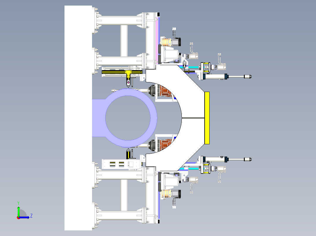 GZ01-管桩自动合模项目左视图