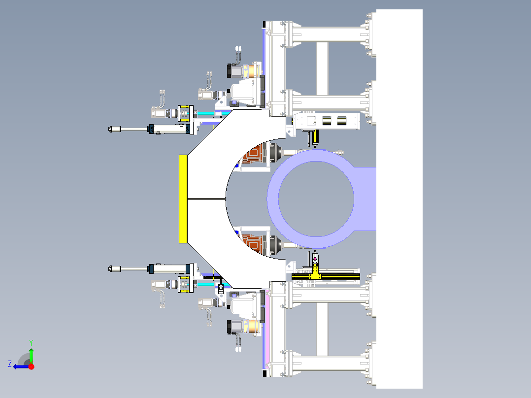 GZ01-管桩自动合模项目右视图