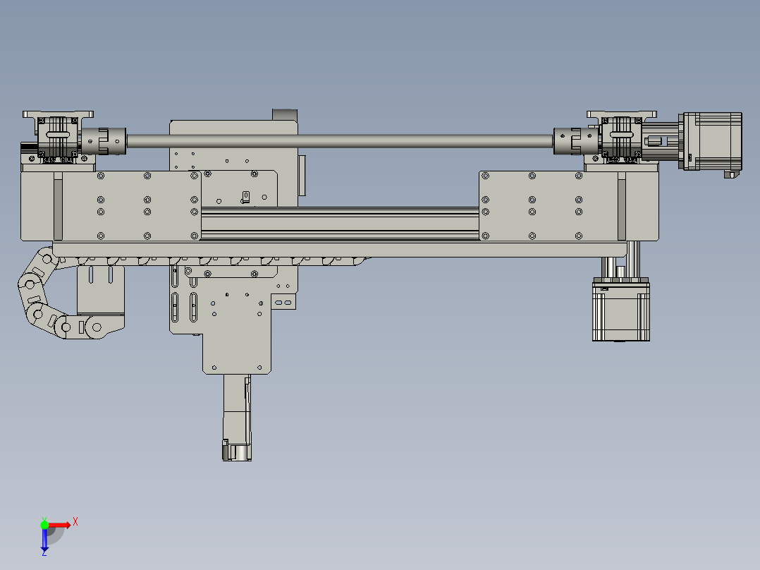 三轴铆钉模块俯视图