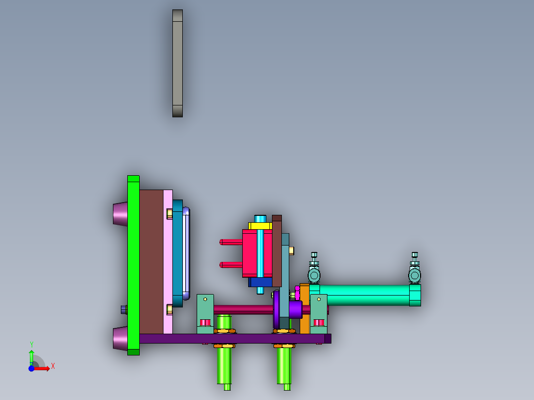 插头插座寿命检测装置前视图