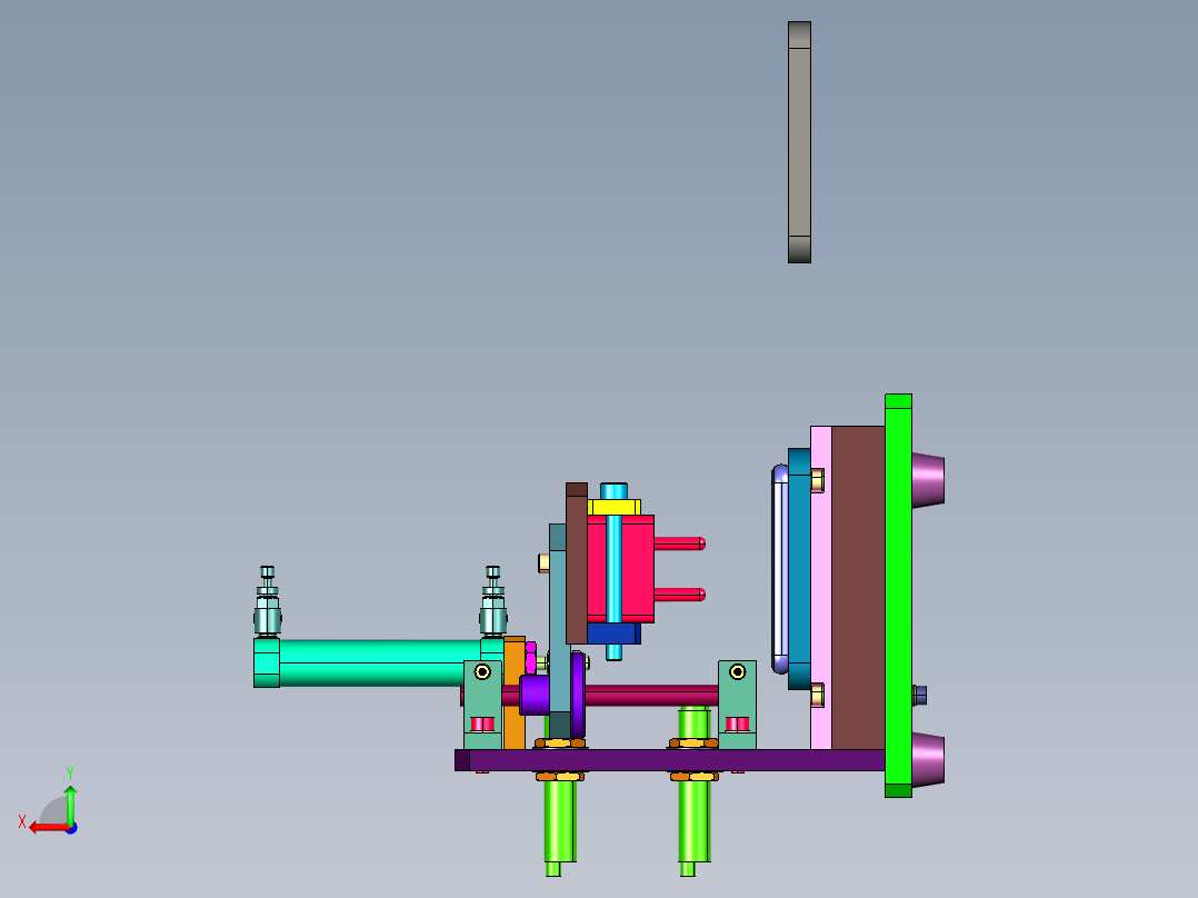 插头插座寿命检测装置后视图