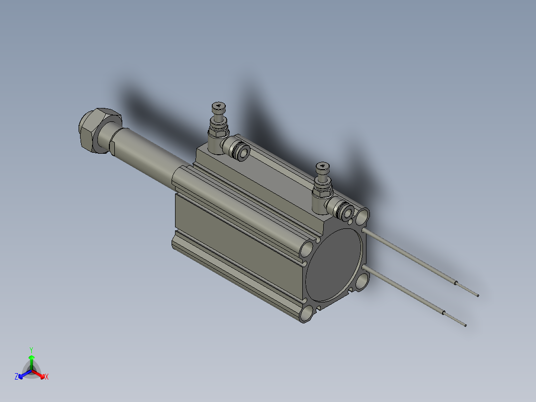 CDQ2B50-75DMZ气缸4271ZB主视图