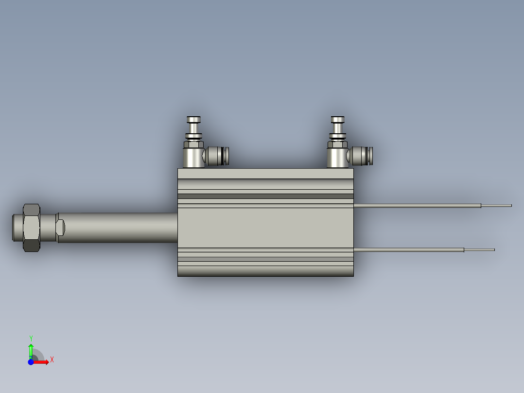 CDQ2B50-75DMZ气缸4271ZB前视图