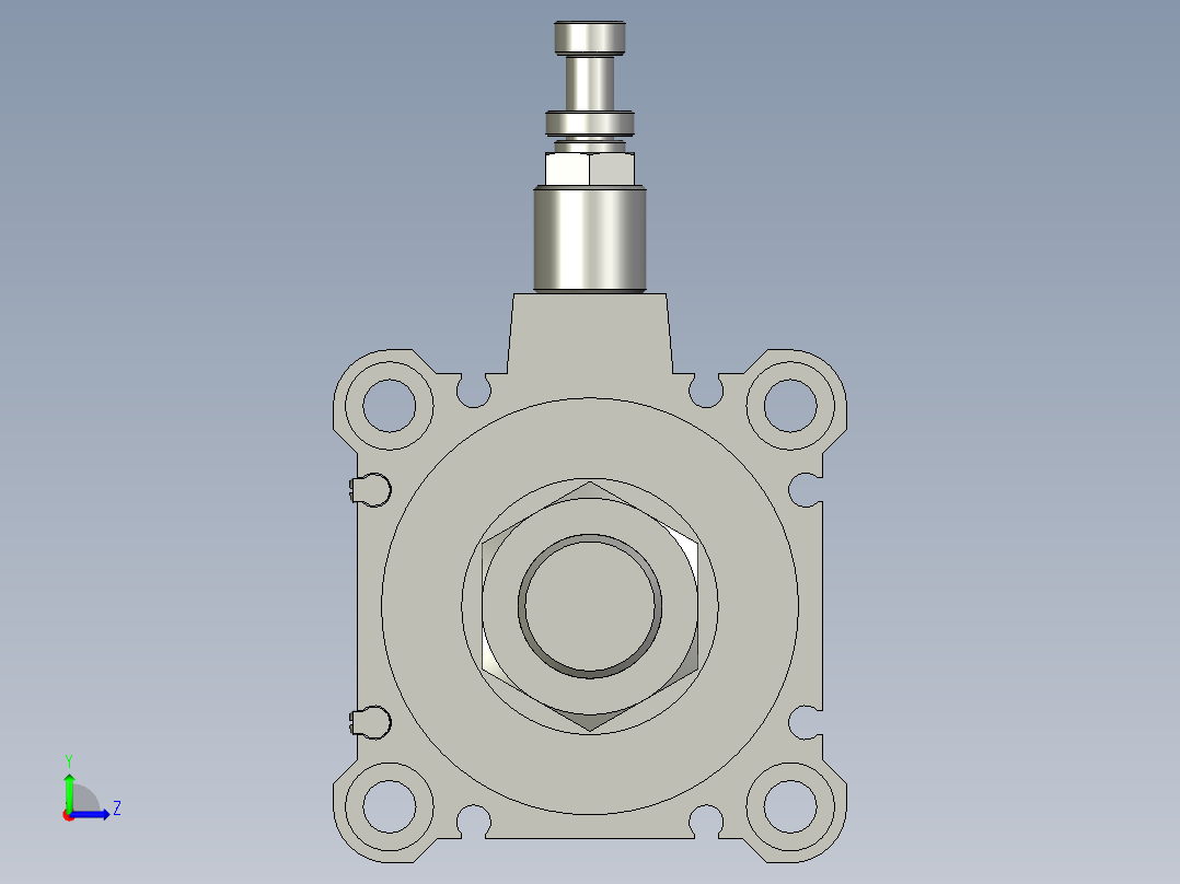 CDQ2B50-75DMZ气缸4271ZB左视图
