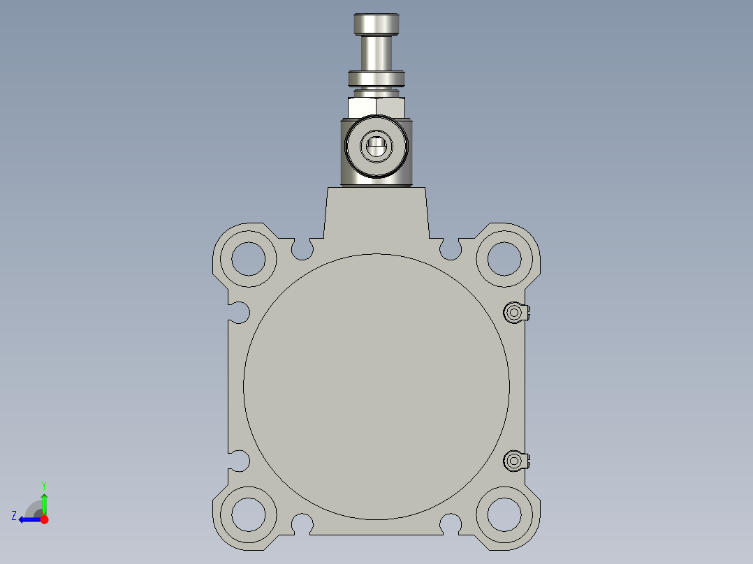 CDQ2B50-75DMZ气缸4271ZB右视图