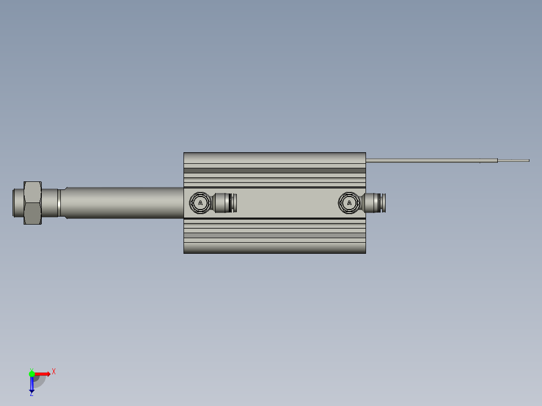 CDQ2B50-75DMZ气缸4271ZB俯视图