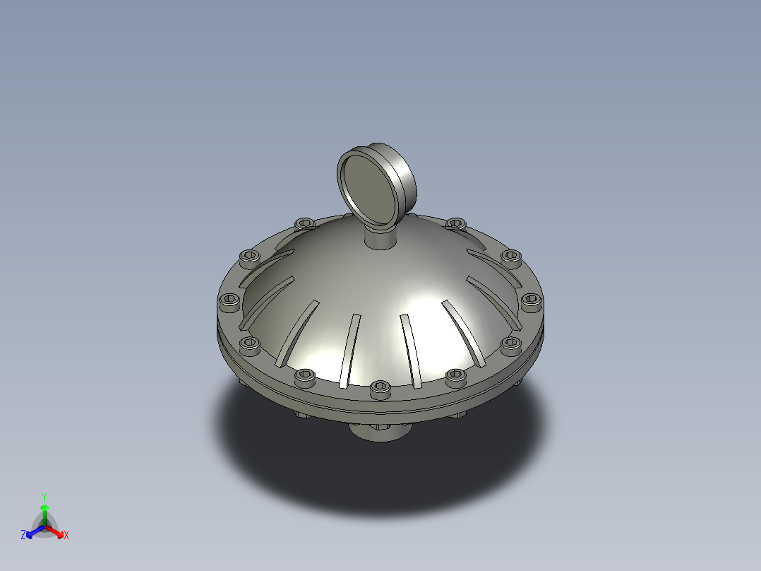 脉冲阻尼器DN32主视图