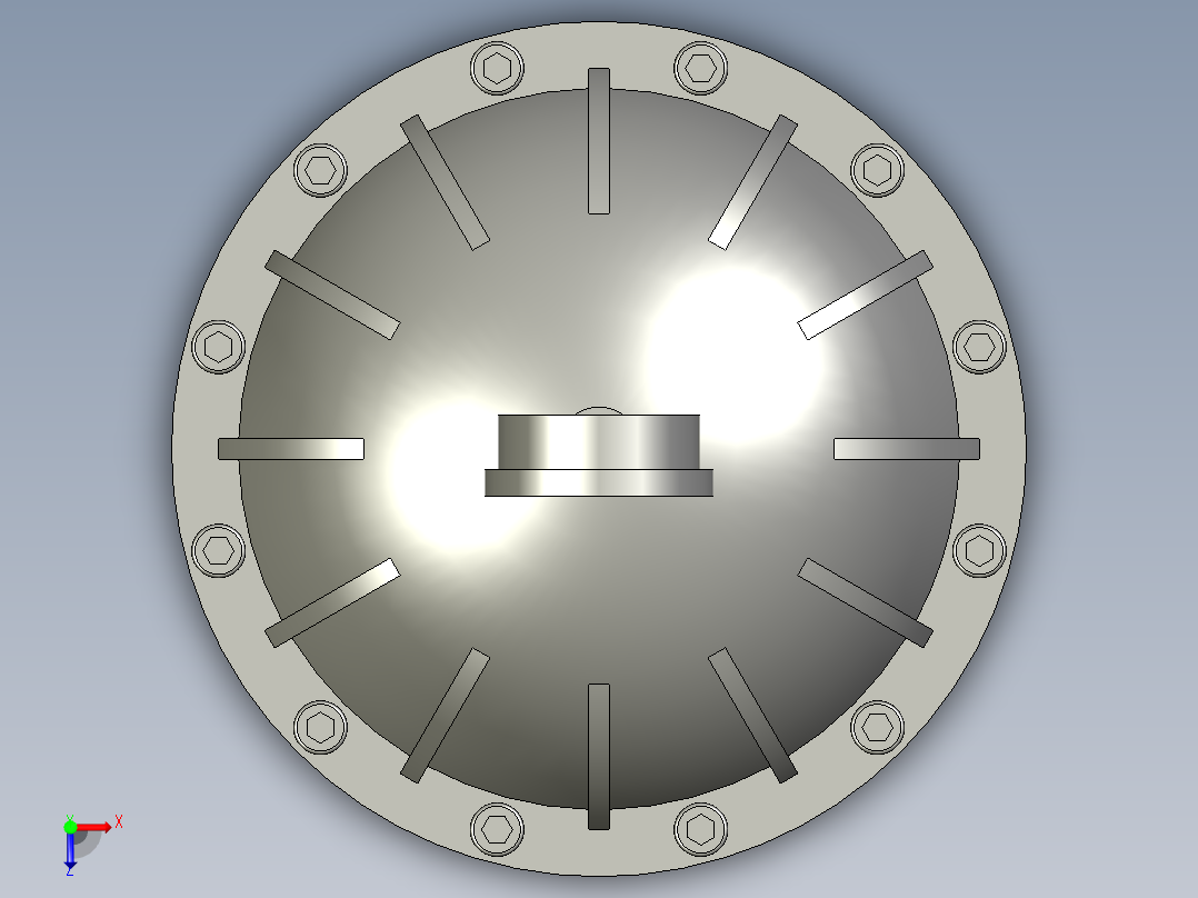 脉冲阻尼器DN32俯视图