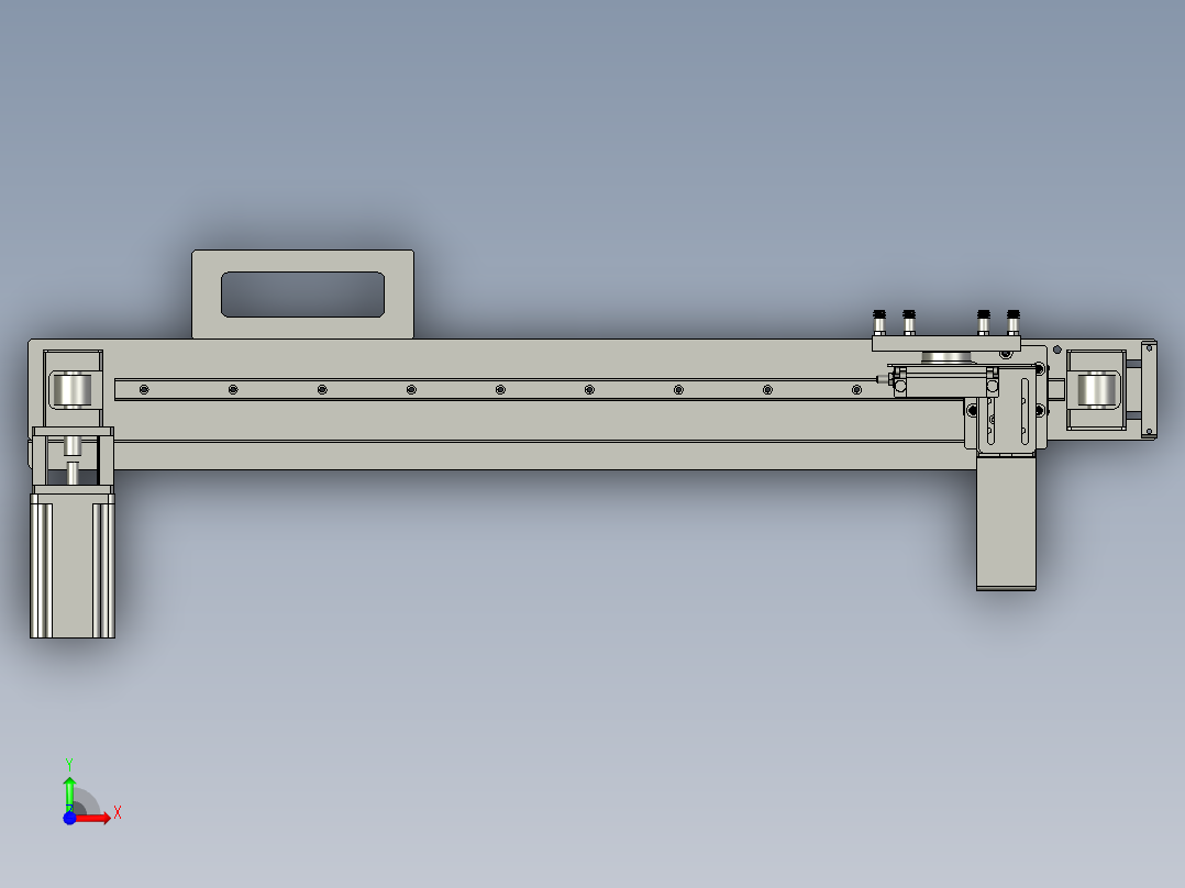DBCQJ02-出料机械手装配体前视图