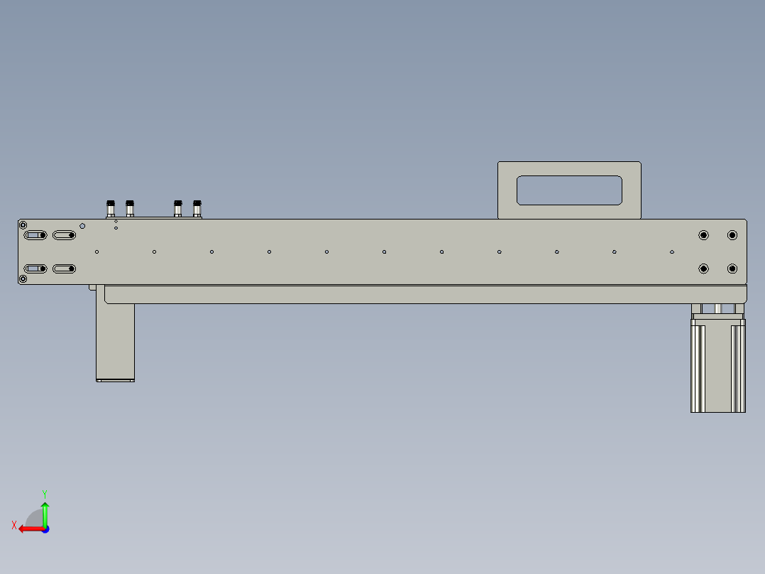 DBCQJ02-出料机械手装配体后视图