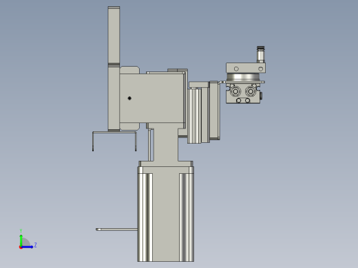 DBCQJ02-出料机械手装配体左视缩略图