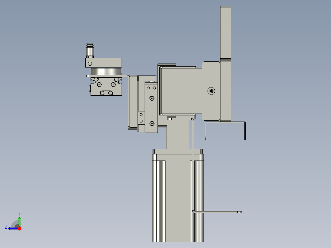 DBCQJ02-出料机械手装配体右视图