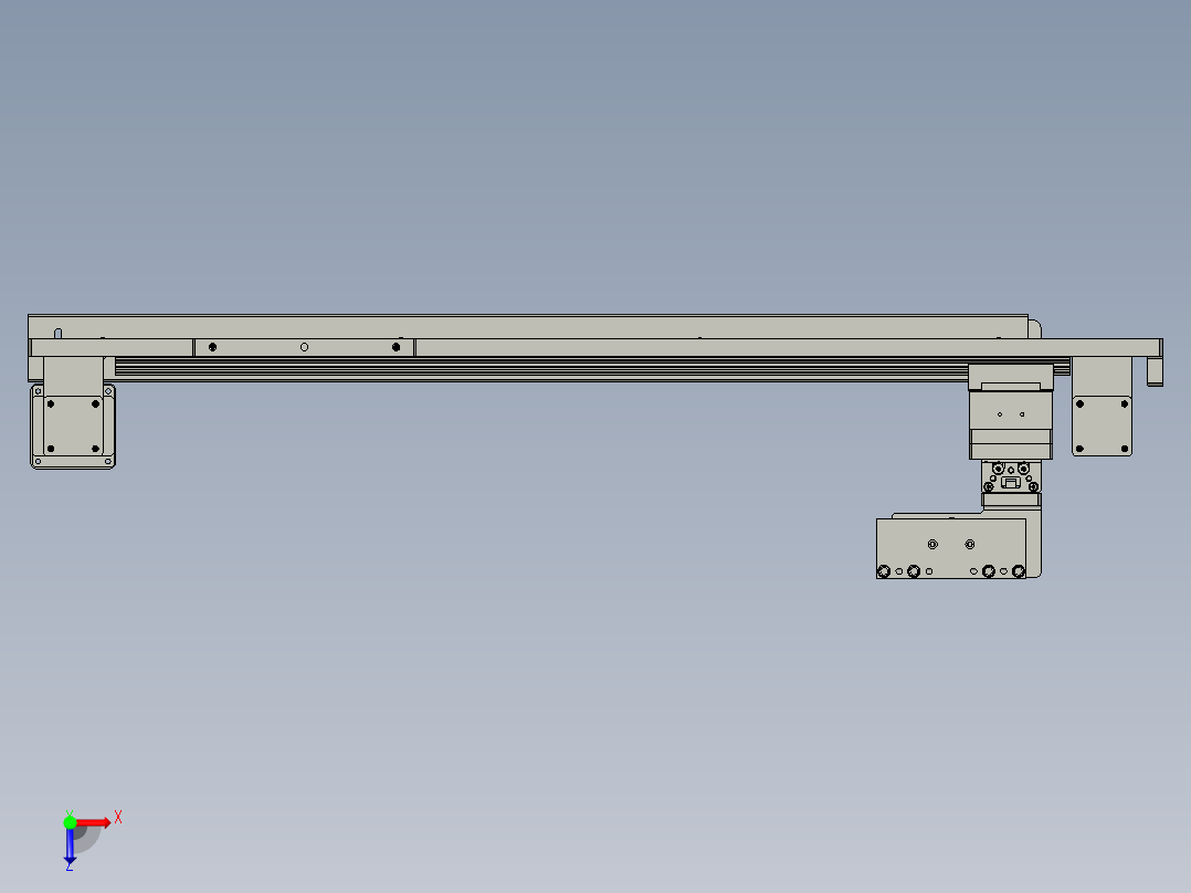 DBCQJ02-出料机械手装配体俯视图