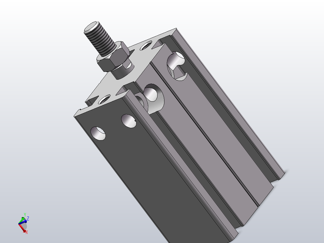 气缸MD16x10S主视图