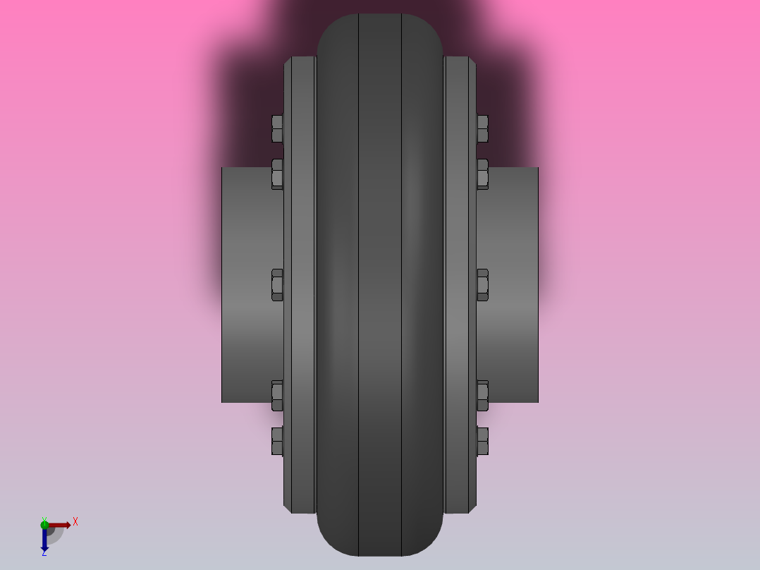 轮胎联轴器_F180B俯视图