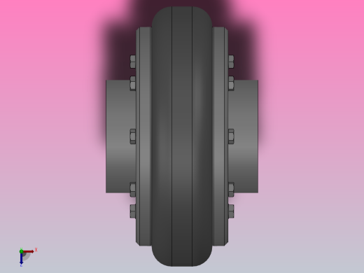 轮胎联轴器_F180B俯视缩略图