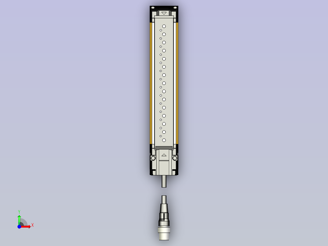 安全光幕前视图