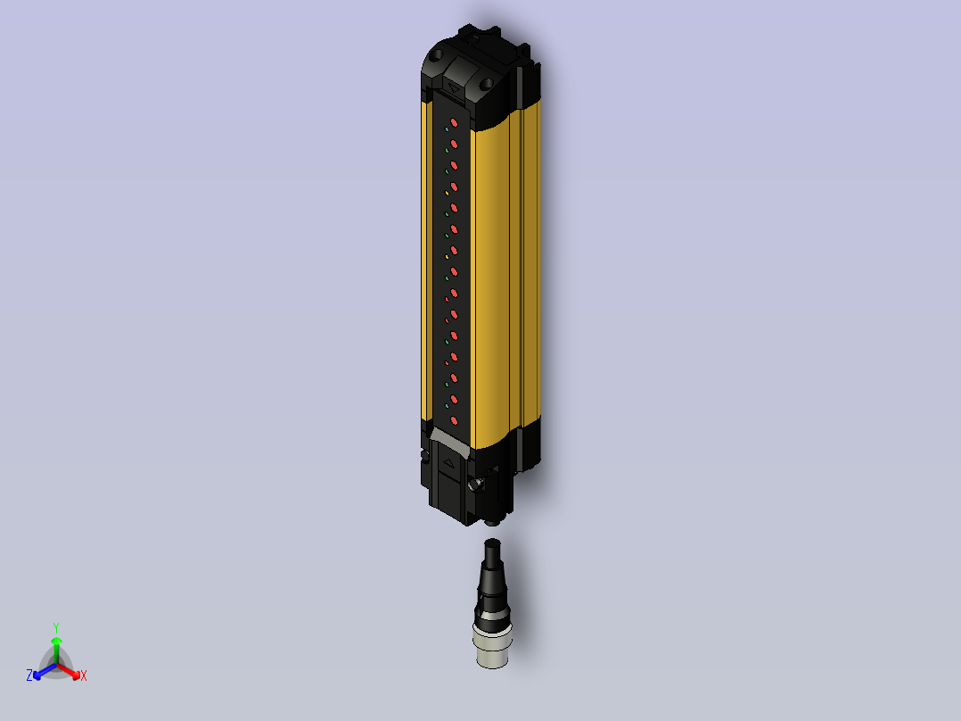 安全光幕正等轴测图