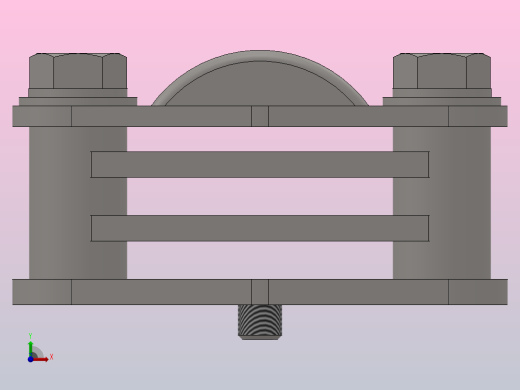 MNP二片式平式固定金具[MNP-201]前视缩略图