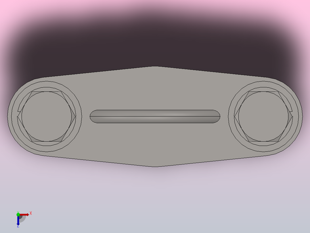 MNP二片式平式固定金具[MNP-201]俯视图