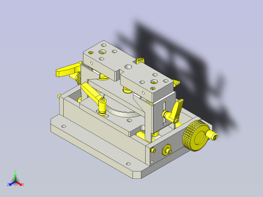 一款2轴调节机构3D图纸
