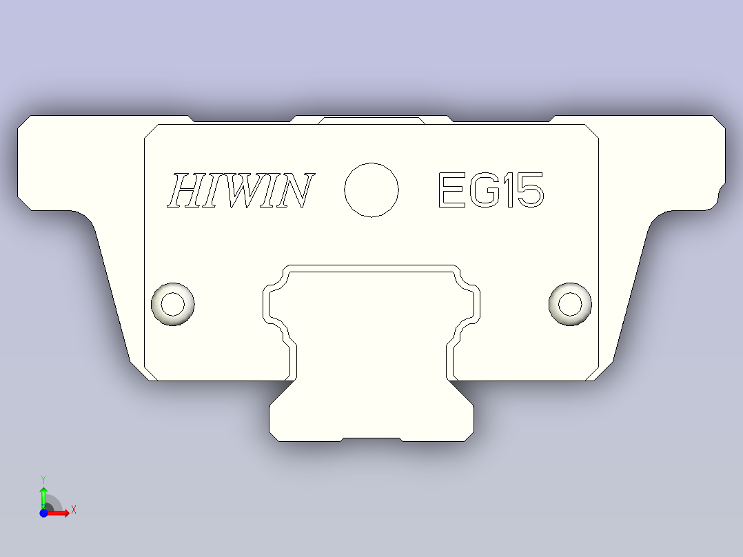 HIWIN上银线性导轨-EGW15CA1R160前视图