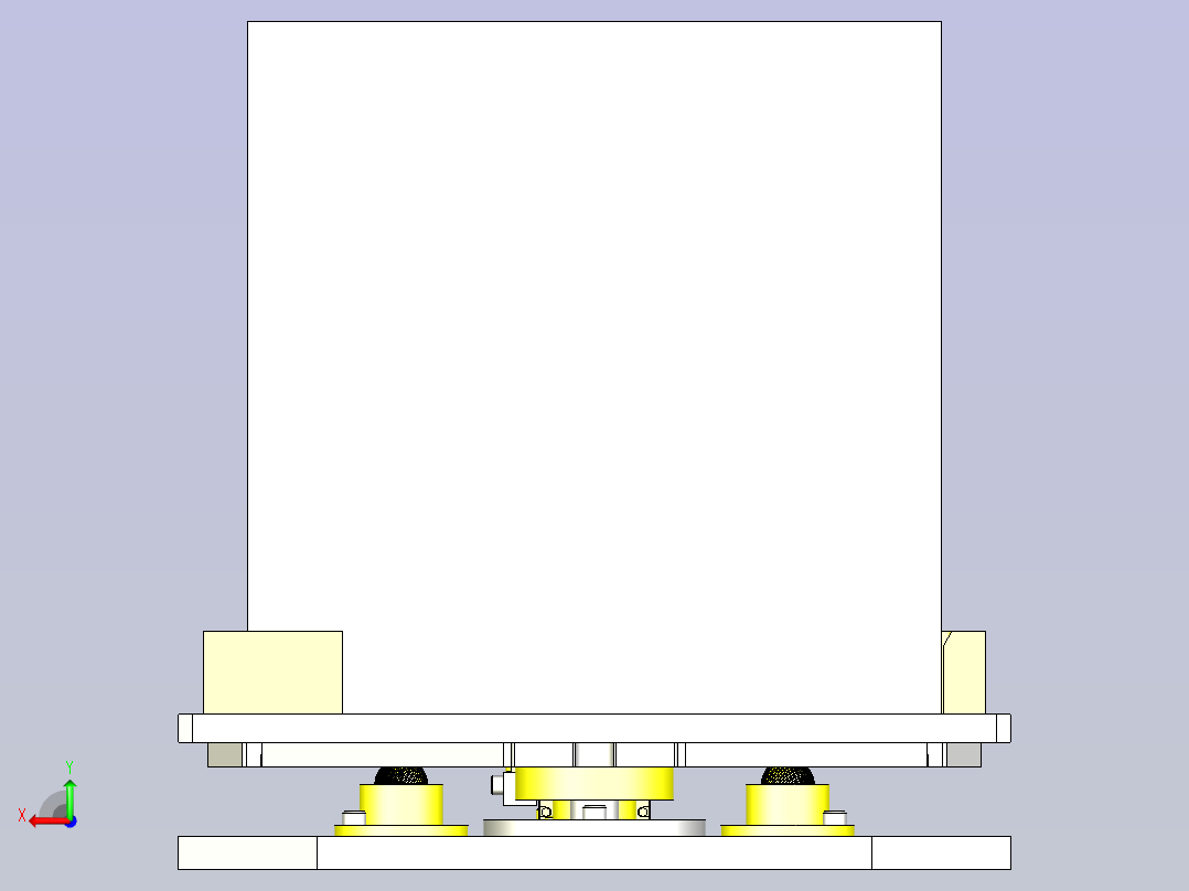 一款直线运动操作型旋转组件3D模型后视图