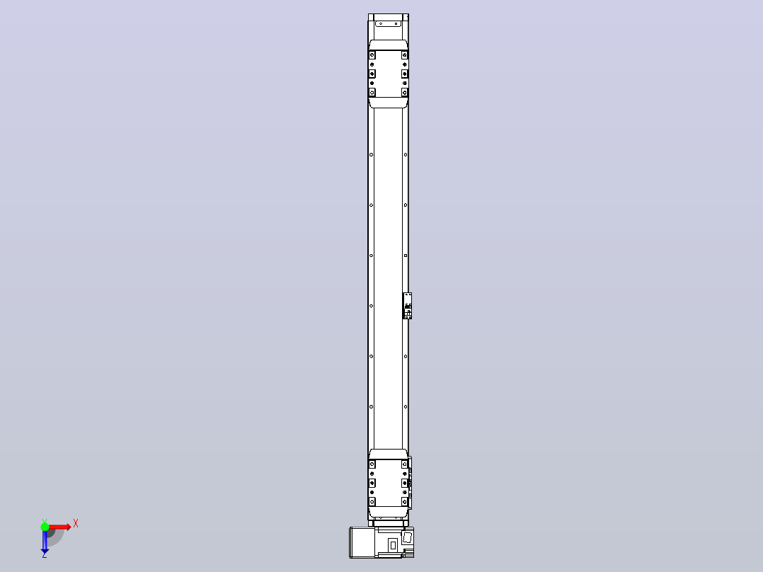 皮带直线轴双滑块型TPA-GCBS-80-P60-L325-LU-M20-N3俯视图