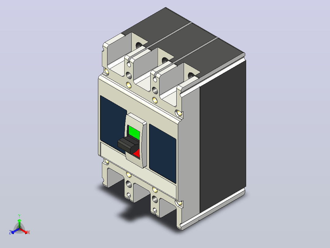 RDM1L系列漏电断路器[RDM1L-225H-3]主视图