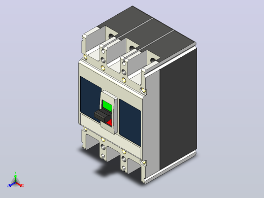 RDM1L系列漏电断路器[RDM1L-225H-3]正等轴测缩略图
