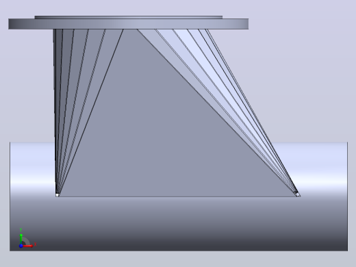管道连接SolidWork金属板前视缩略图