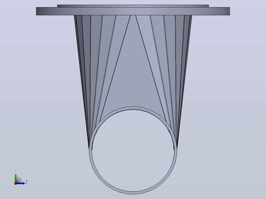 管道连接SolidWork金属板左视图