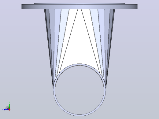 管道连接SolidWork金属板右视缩略图