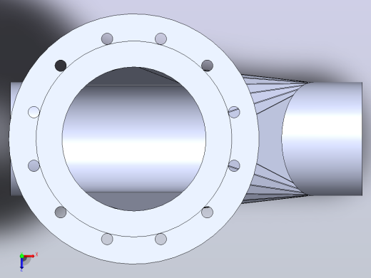管道连接SolidWork金属板俯视缩略图