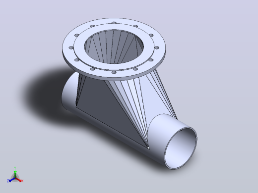 管道连接SolidWork金属板正等轴测缩略图