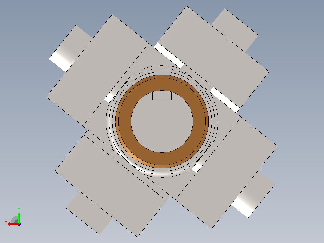 双万向节组件 (1)后视图