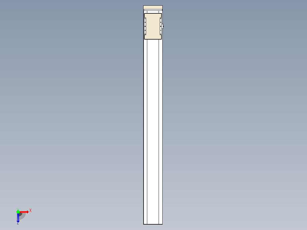 滚珠丝杠直线轴带导轨全封闭TPA-HCR-220D-3210C-L2100-MP-Y-P1K-N3俯视图