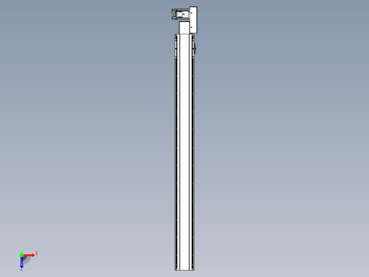 皮带直线轴半封闭可选导轨TPA-HNB-105D-90-L1100-ML-C-P20-N3俯视缩略图