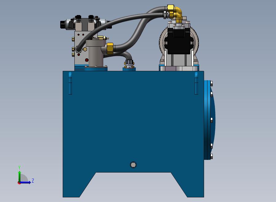 A58-液压站 （含液压系统原理图）左视图