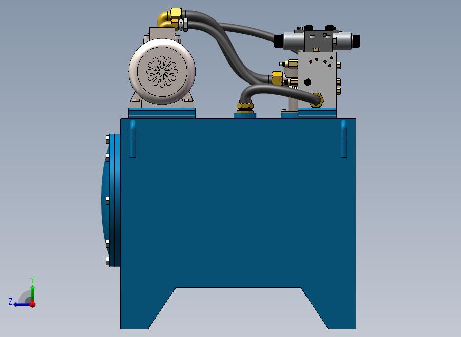 A58-液压站 （含液压系统原理图）右视图