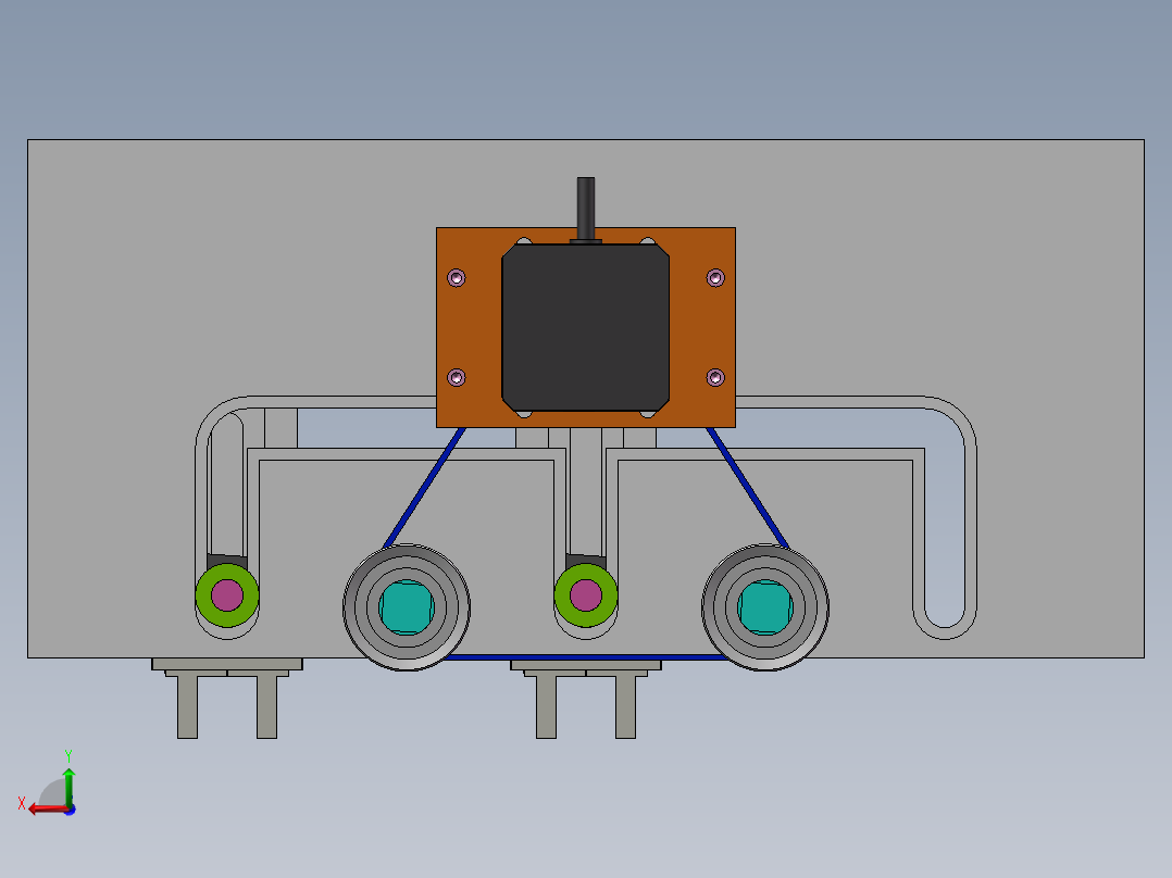 曲柄移栽机构sw18可编辑后视图