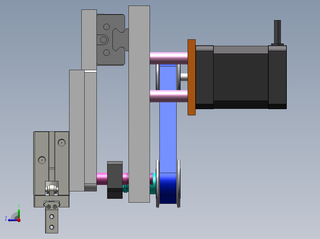 曲柄移栽机构sw18可编辑右视图
