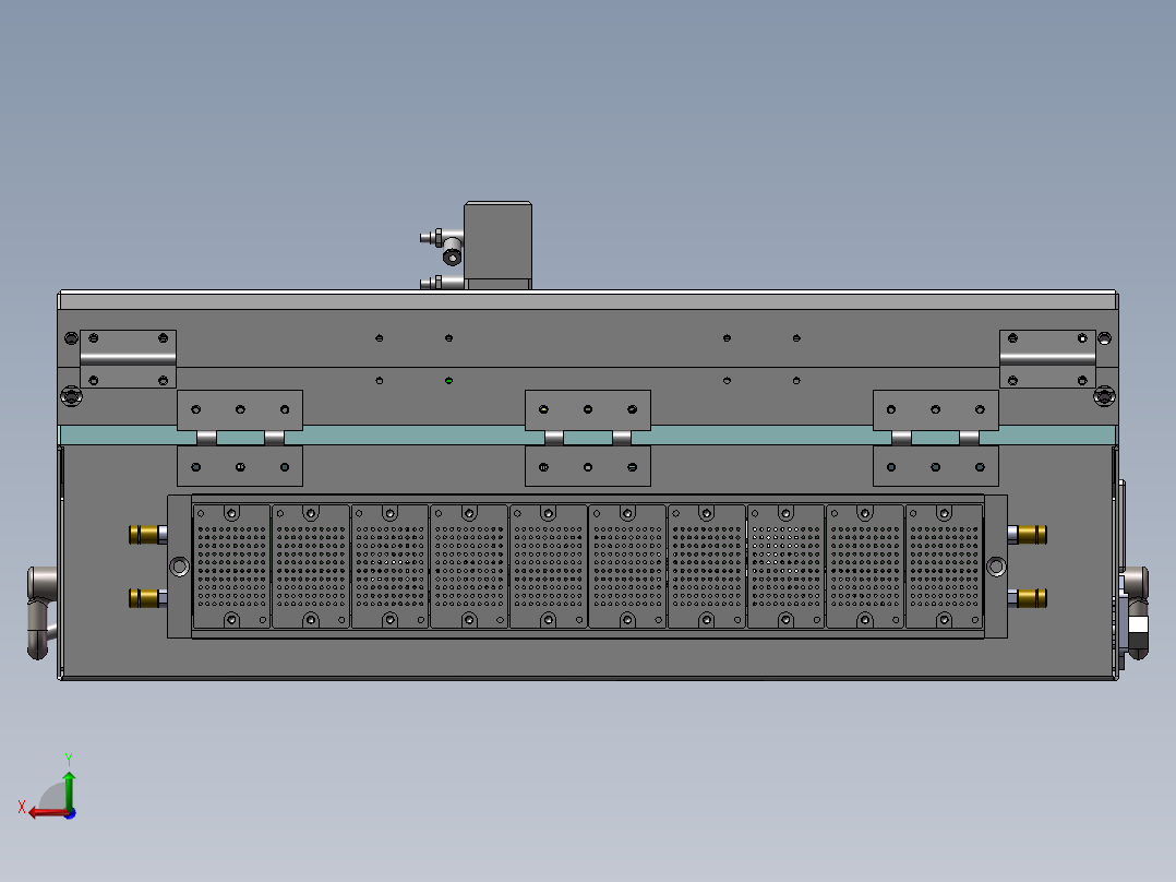 24HDD-IOM_M2 PCB板测试治具后视图